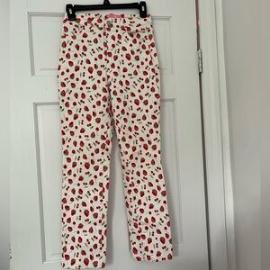 Strawberry Print Pants